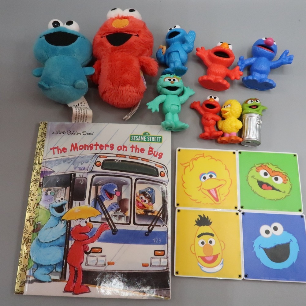 Sesame Street Workshop Figures Monster on the Bus Magna Titles Itty Bitty lot